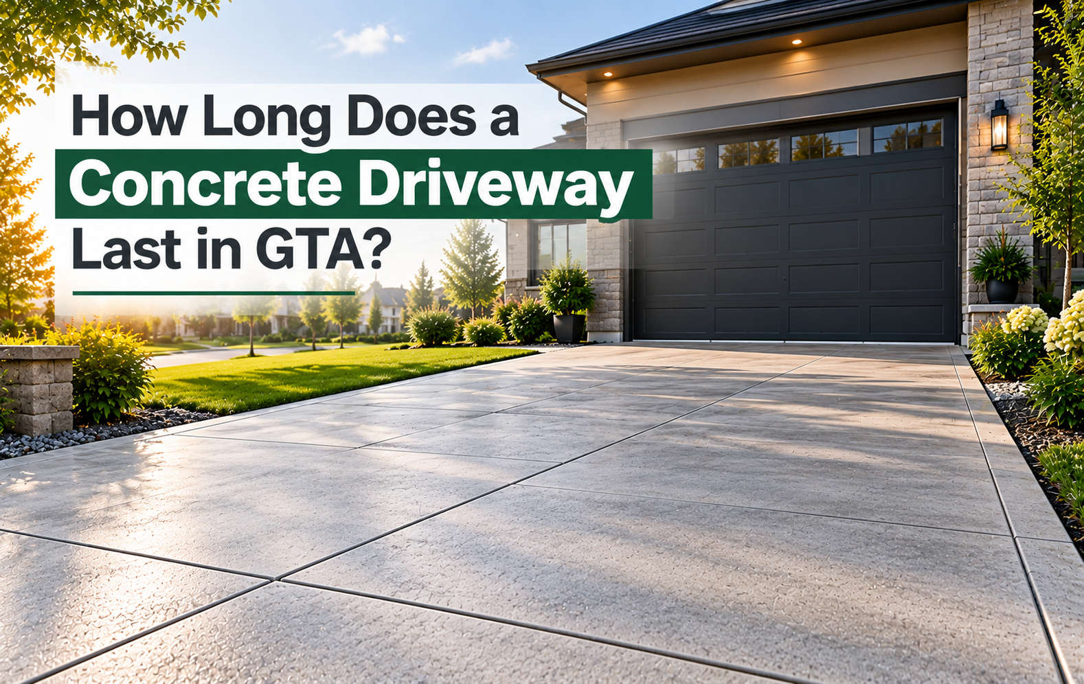 Concrete driveway guide in Bolton, ON