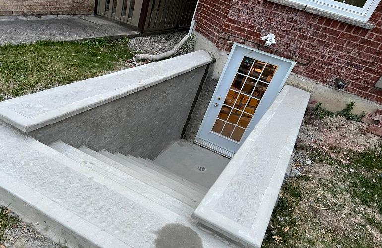 Taj Contractor - Concrete Side Entrances image.